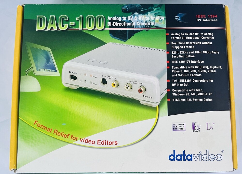 Datavideo DAC-100 Bi-Directional Video Converter Open Box Factory Sealed Content